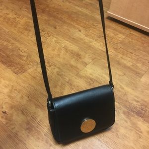 H&M vintage black leather crossbody purse